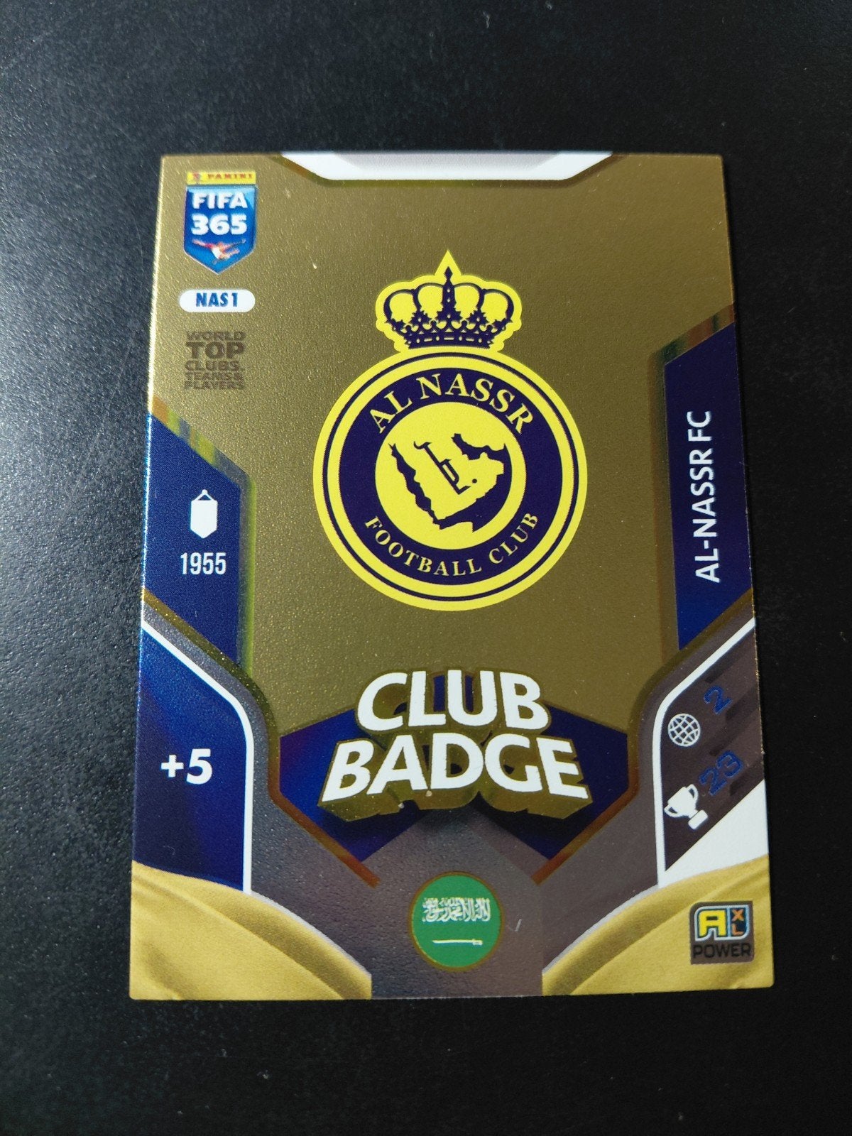 al-nassr fc (logo) panini, Ophalen of Verzenden, Nieuw, Buitenlandse clubs, Poster, Plaatje of Sticker