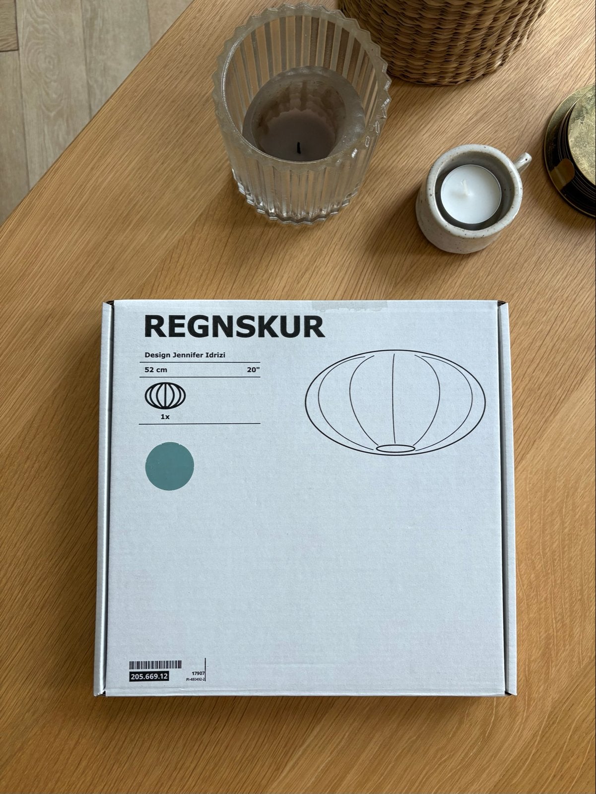 IKEA REGNSKUR Lampenkap 52 cm - Nieuw in doos, Ophalen of Verzenden, Nieuw, Textiel