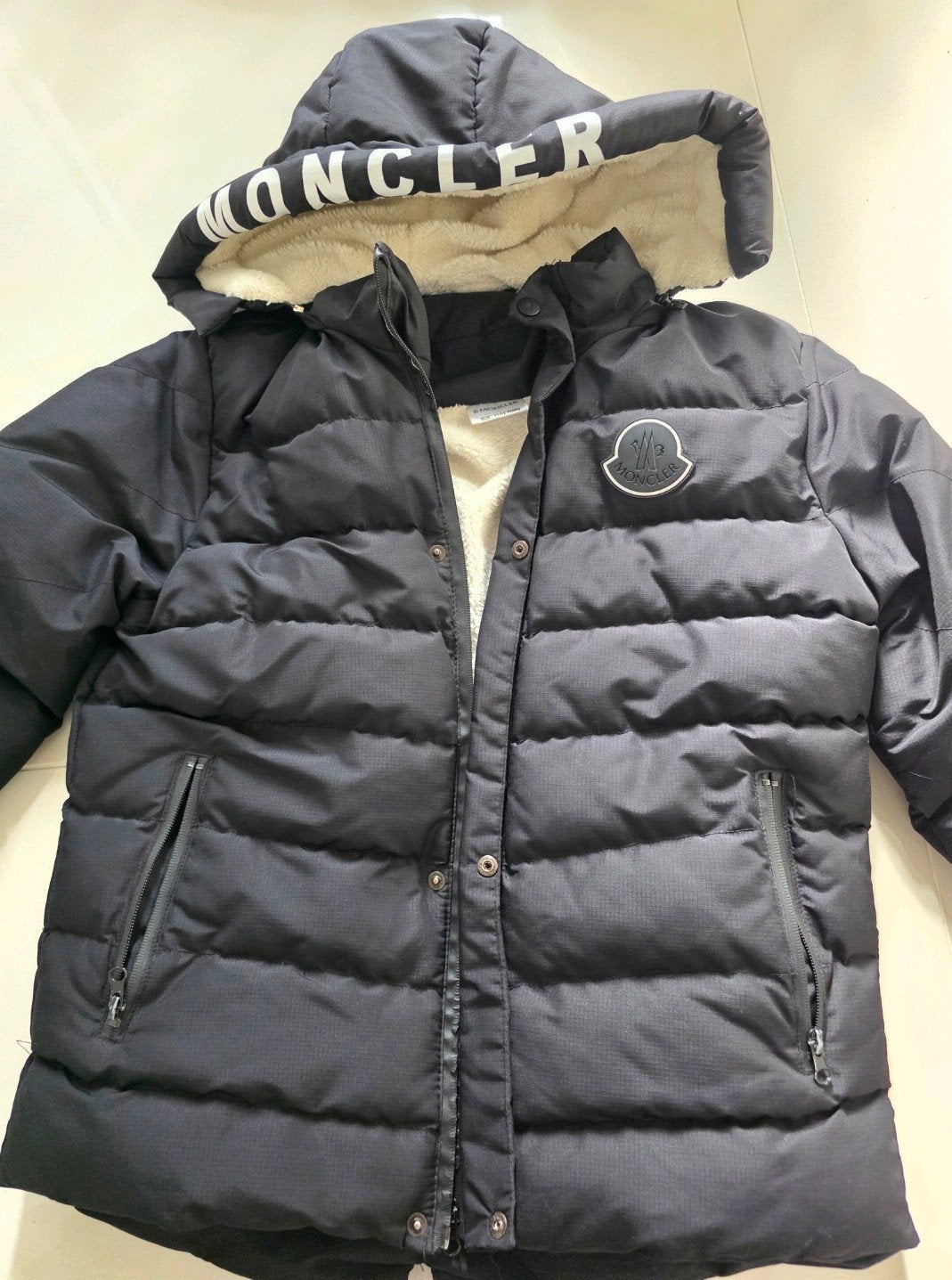Moncler winterjas voor kinderen - Maat 11/12 jaar, Ophalen, Gebruikt, Moncler, Jongen of Meisje