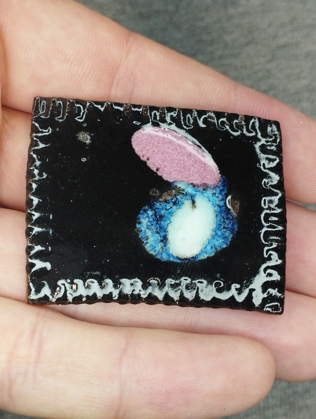 Prachtige handgemaakte vintage broche, Sieraden, Tassen en Uiterlijk, Ophalen of Verzenden, Zo goed als nieuw, Overige materialen