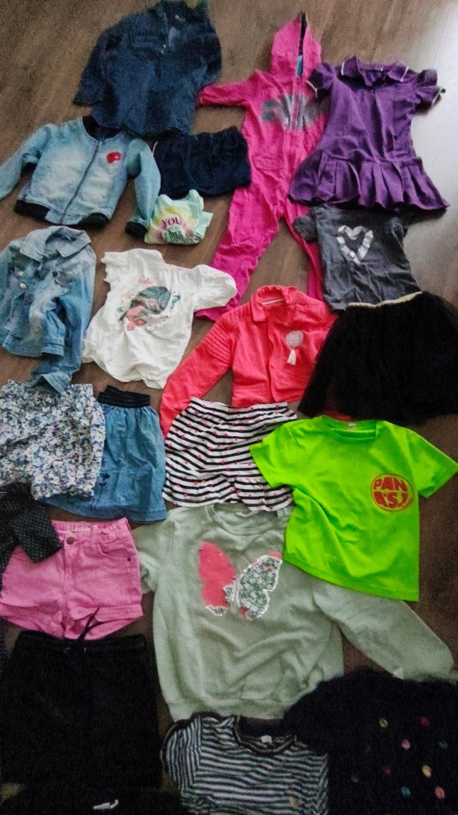 26 stuks meisjes kleding pakket maat 116 tm 128, Ophalen of Verzenden, Gebruikt, Maat 128