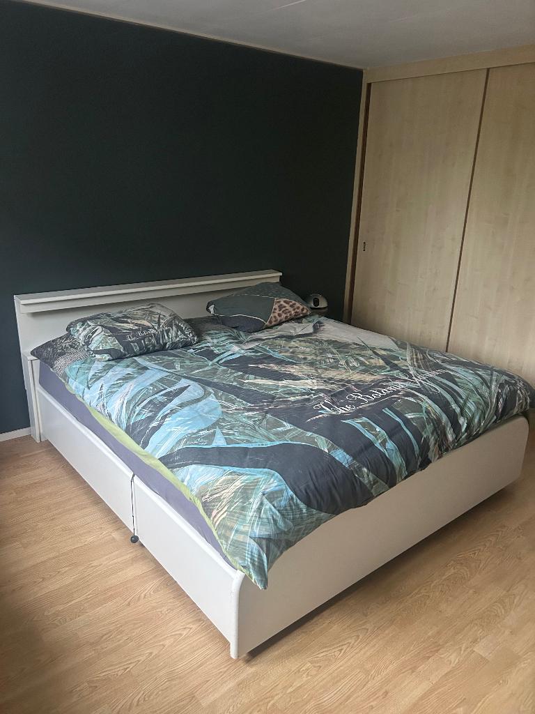 Tweepersoonsbed auping, Huis en Inrichting, Ophalen, Wit, Tweepersoons, 180 cm