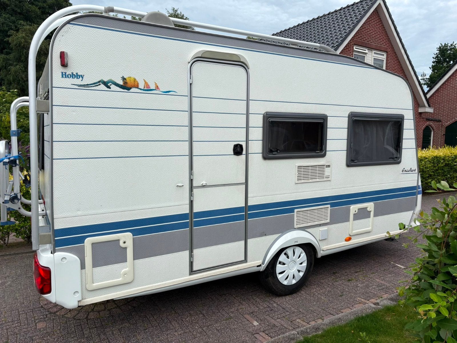 Hobby 400 excellent easy 2001 met 2 x tent goed onderhouden, Hobby, Kleine zit, Particulier, Tot en met 4