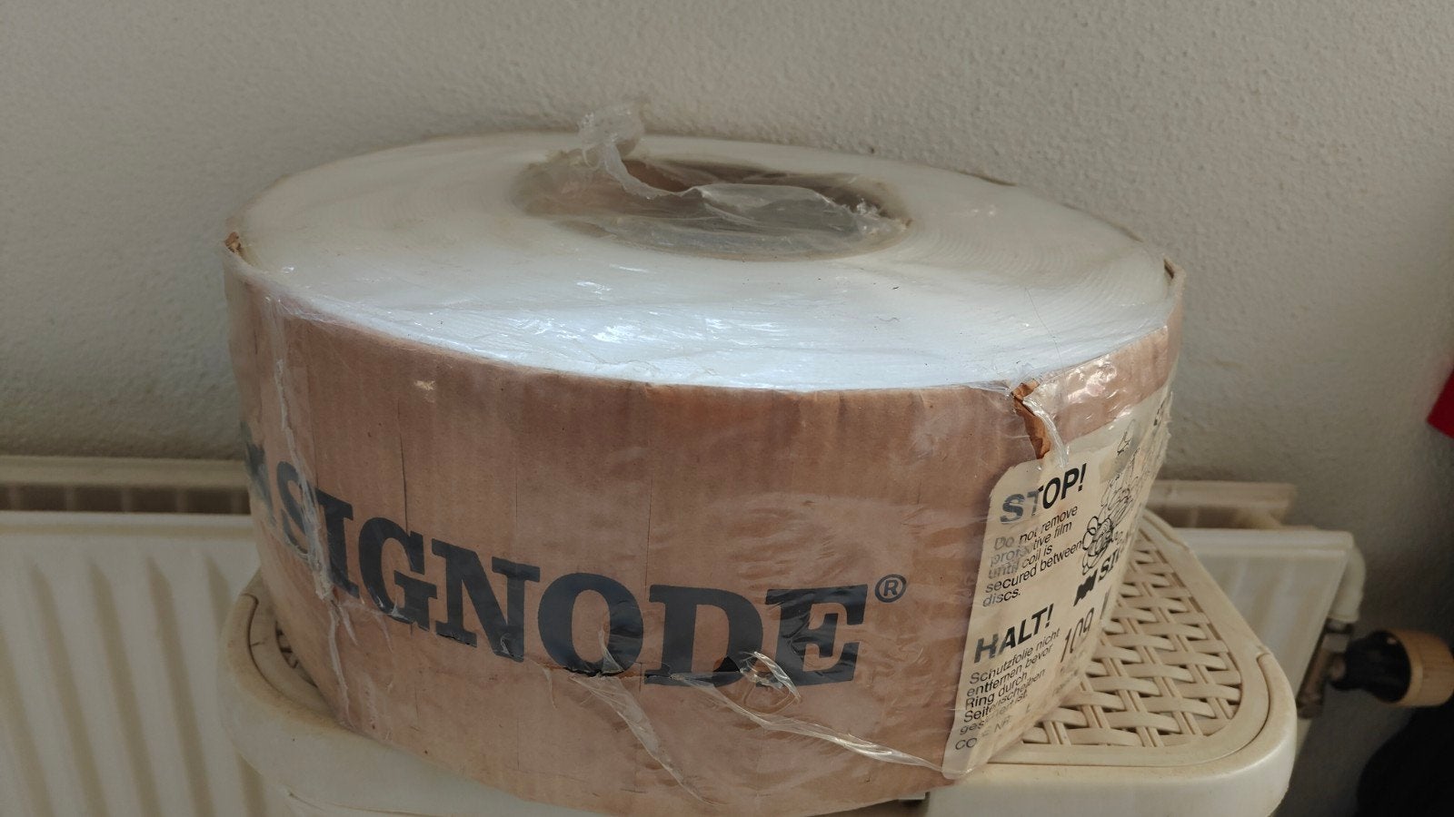 Signode omsnoeringsband 109 W wit 6000m, Ophalen