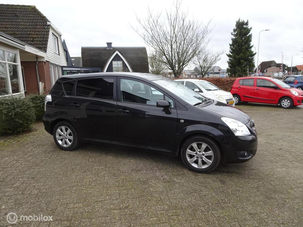Toyota Corolla Verso 1.8 VVT-i Luna, Auto's, Gebruikt, Zwart, 4 cilinders, 129 pk