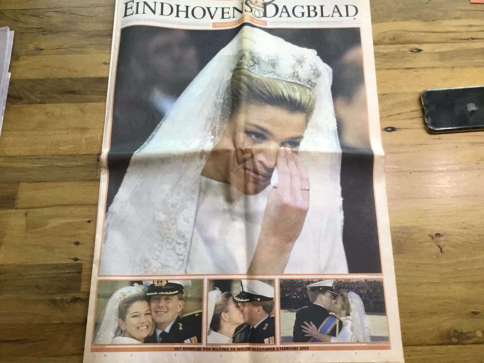 Extra Eindhovens Dagblad: Huwelijk WA & Máxima 2002, Ophalen of Verzenden, 1980 tot heden, Nederland, Krant