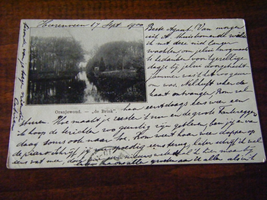 U40 - Oranjewoud - De Brink - 1900 - Mooi/ZEER oud, Ophalen of Verzenden, Voor 1920, Friesland
