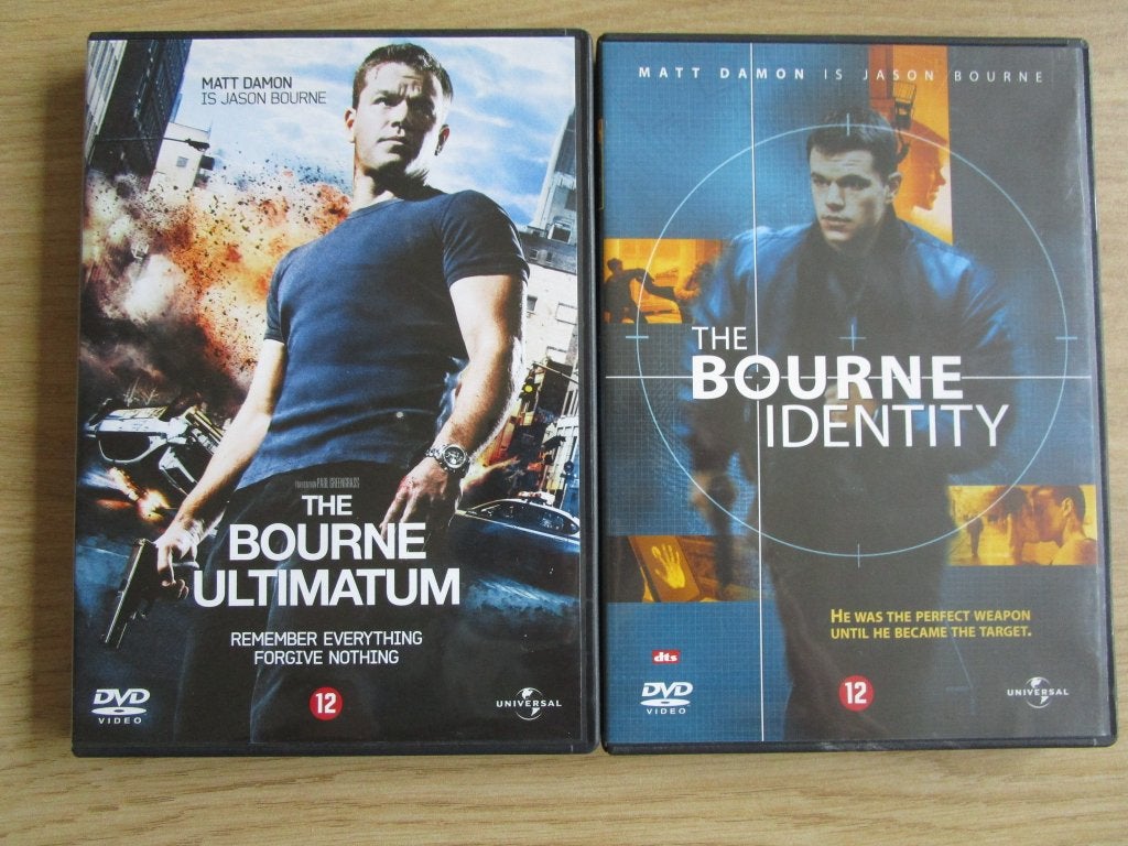 DVD - The Bourne ultimatum + the bourne identity, Vanaf 12 jaar, Ophalen of Verzenden, Zo goed als nieuw, Actie