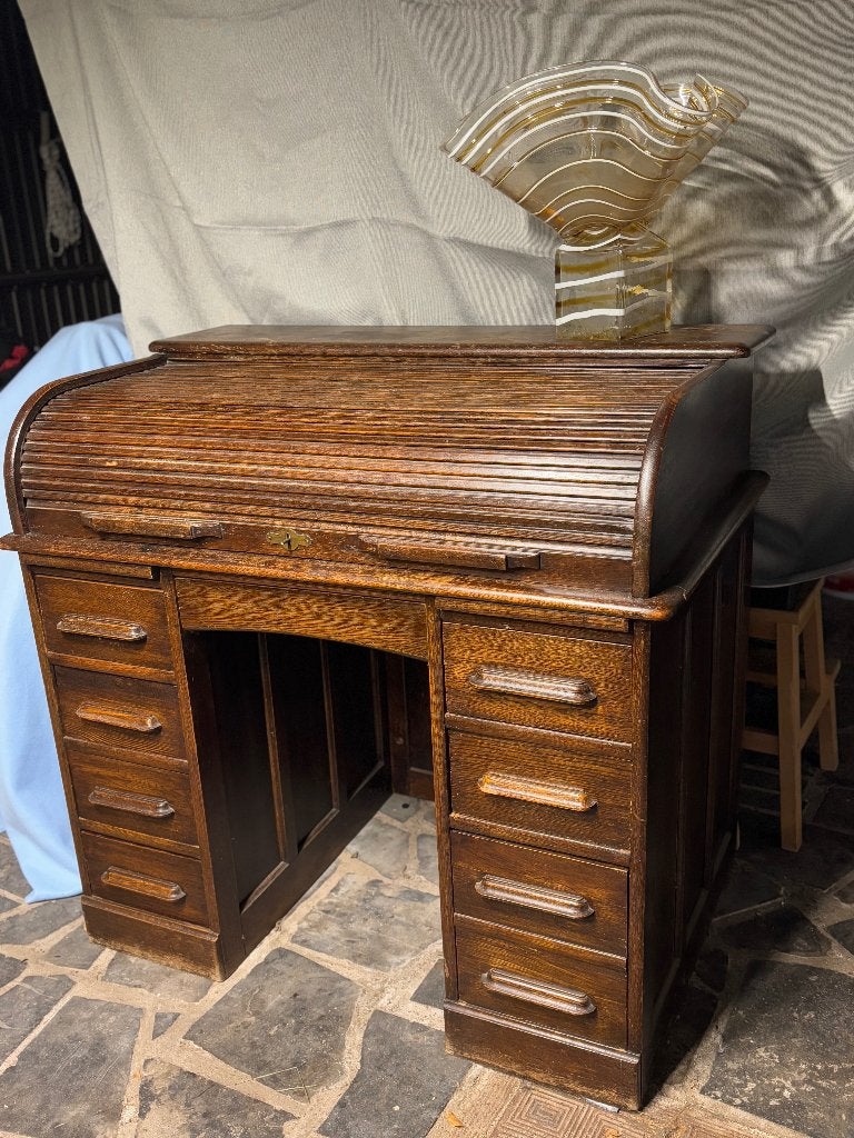 Origineel Engels rolluikbureau van William Angus & Co. Ltd.,, Antiek en Kunst, Ophalen