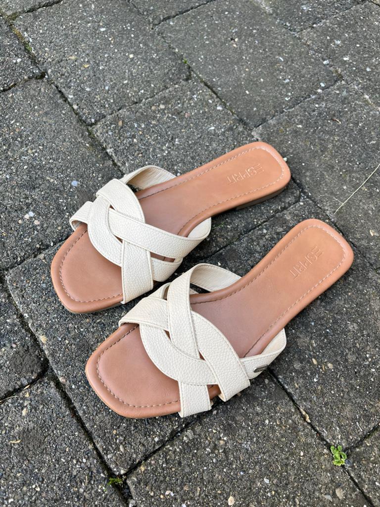 Esprit slippers maat 40, Ophalen of Verzenden, Gedragen, Beige, Slippers