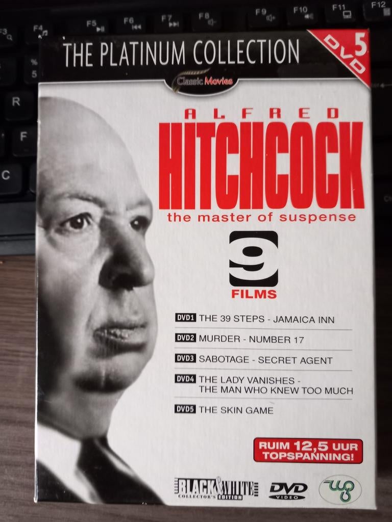 Alfred Hitchcock Platinum Collection DVD Boxset, Boxset, Actiethriller, Ophalen of Verzenden, Zo goed als nieuw