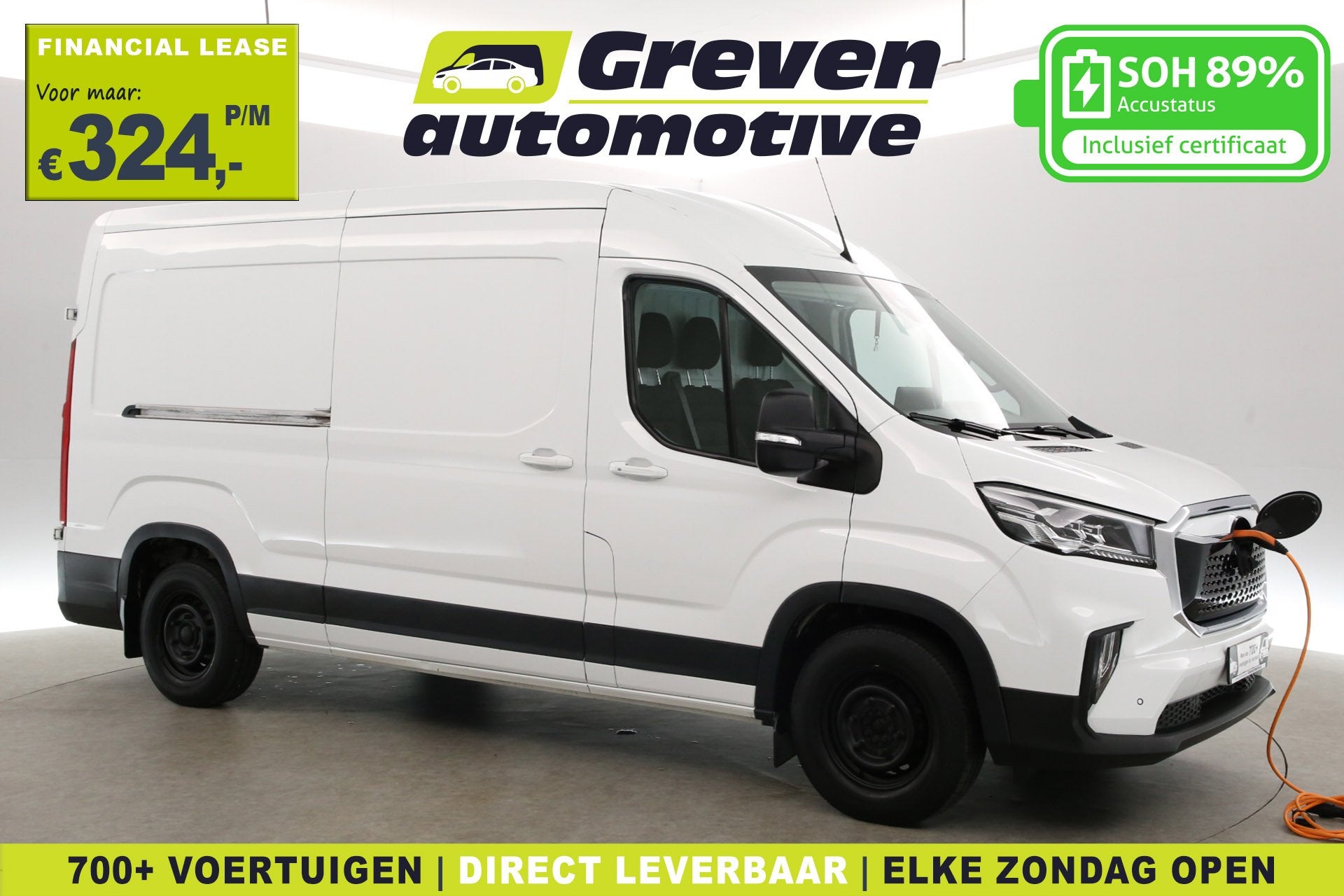 Maxus eDeliver 9 77 kWh L2H2 | Snelladen | SOH 89% | Airco |, Auto's, Automaat, Stof, Gebruikt, Maxus