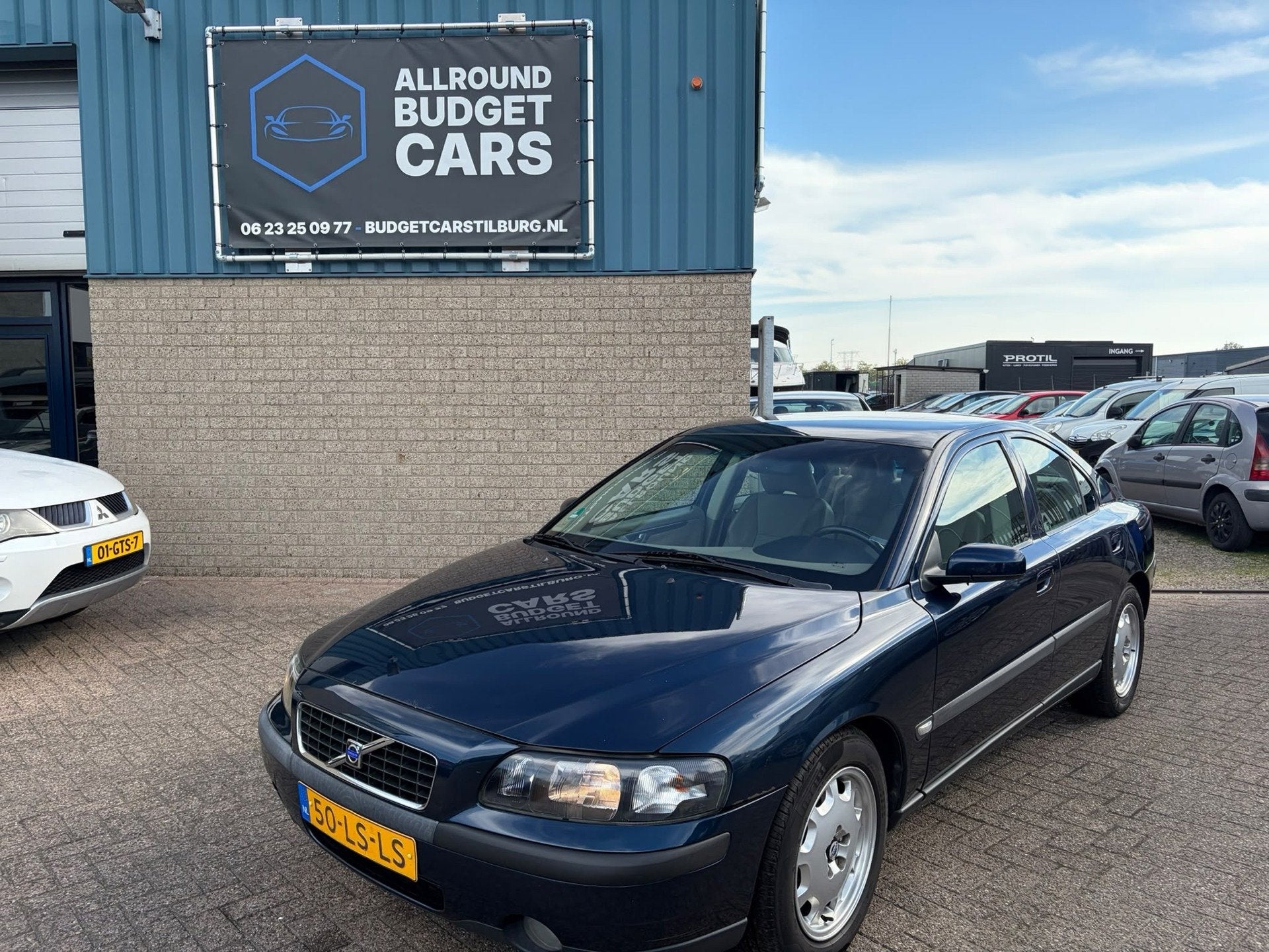 Volvo S60 2.4, Gebruikt, Beige, Elektrische ramen, Blauw