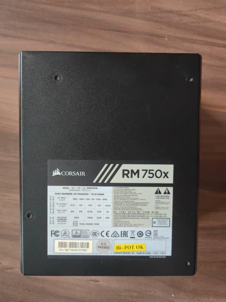 Corsair RM750x Powersupply, Computers en Software, Interne voedingen, Ophalen, Gebruikt