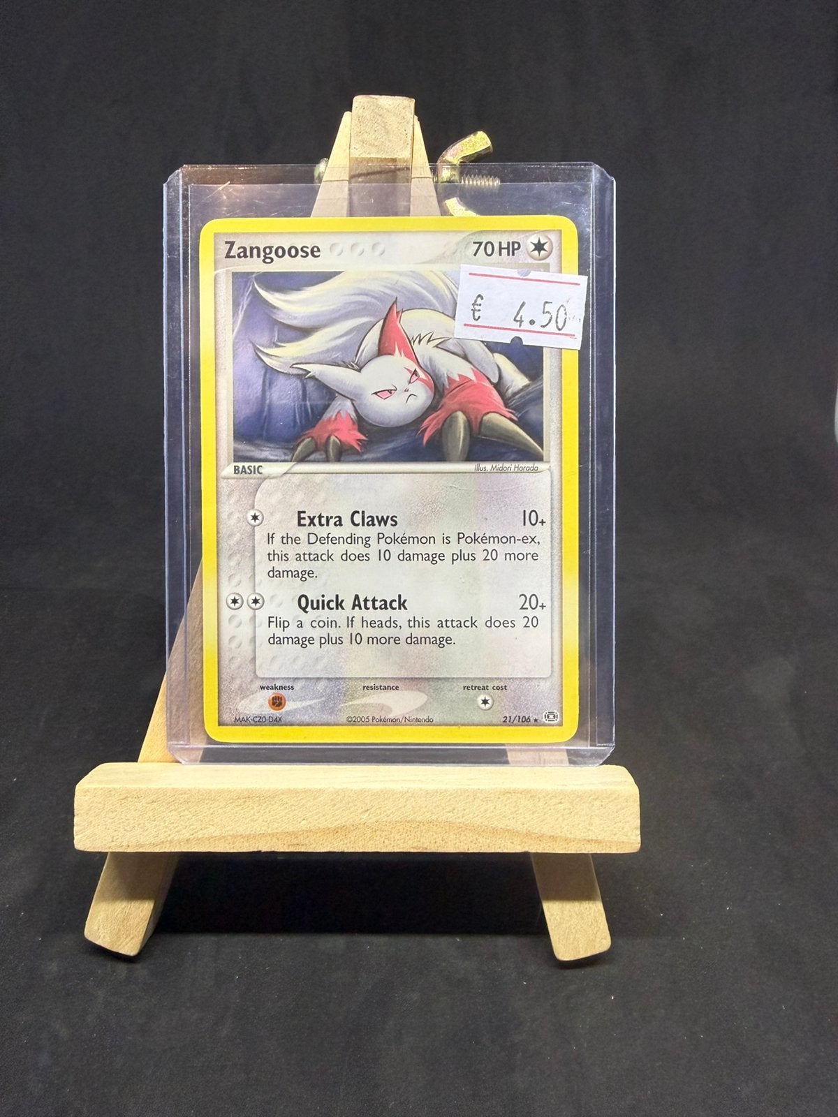 Zangoose 21/106 nm/nm, Hobby en Vrije tijd, Ophalen of Verzenden, Zo goed als nieuw