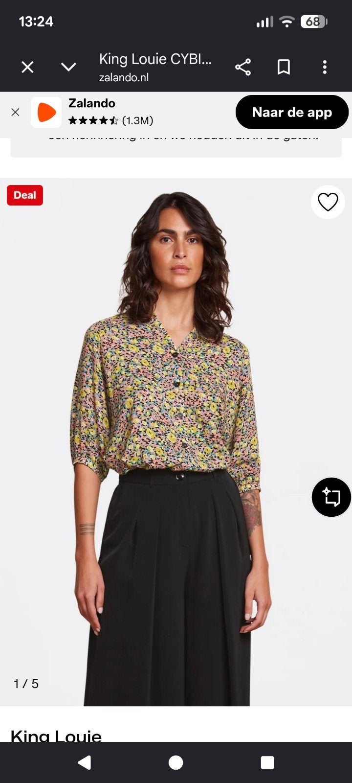 King Louie Cybil blouse maat 40, Maat 38/40 (M), Ophalen of Verzenden, Zo goed als nieuw, King Louie