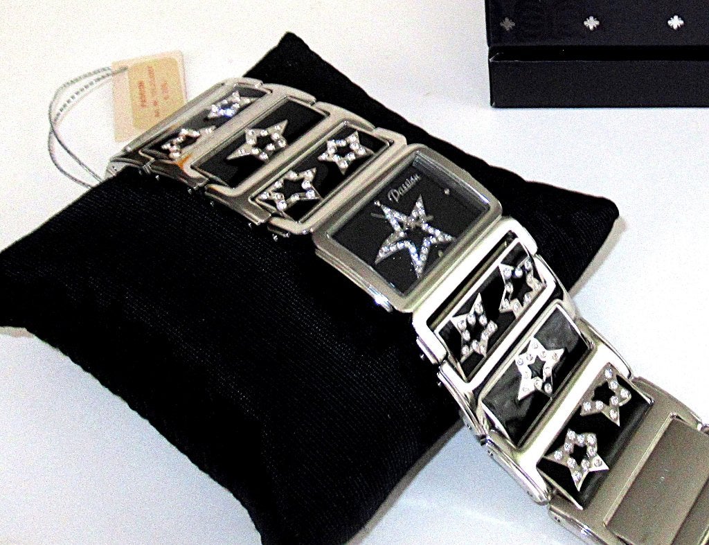 Nieuw PASSION Swarovski dames quartz horloge in doos, Franse, Met kristal, Overige materialen, Nieuw, Ophalen of Verzenden