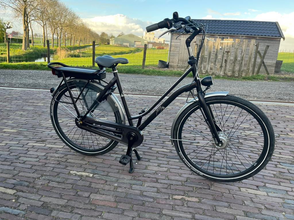 Elektrische cortina dames fiets, 53 tot 56 cm, Versnellingen, Zo goed als nieuw, Trommelrem