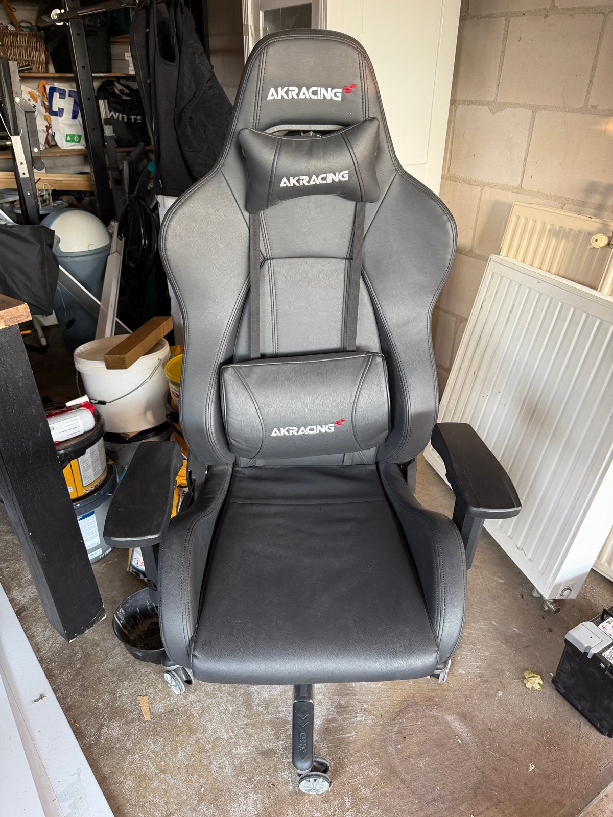 AKRacing Gaming Bureaustoel - Zwart, Ergonomisch, Huis en Inrichting, Ophalen, Gebruikt, Zwart, Bureaustoel