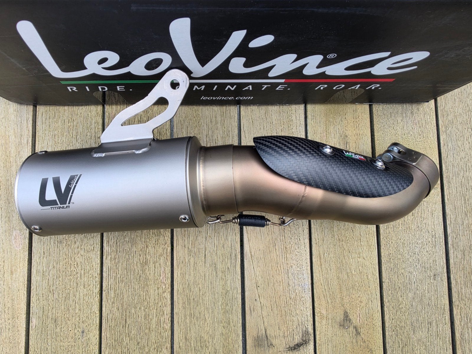 Leovince LV Corsa titanium Kawasaki Z900, Ophalen, Gebruikt