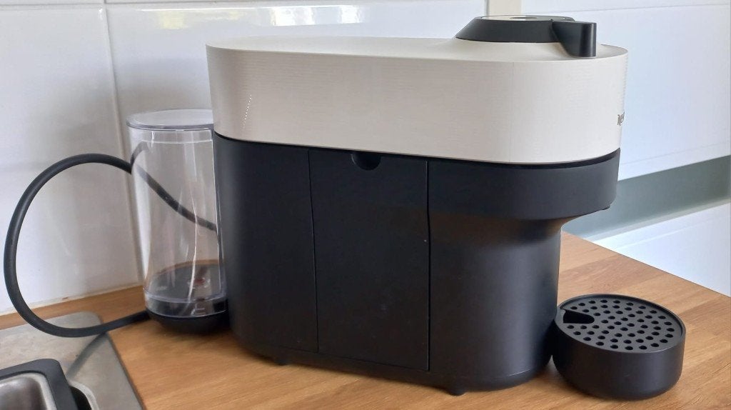 De Nespresso Vertuo koffiemachine, Overige typen, Ophalen, Zo goed als nieuw, Meerkleurig