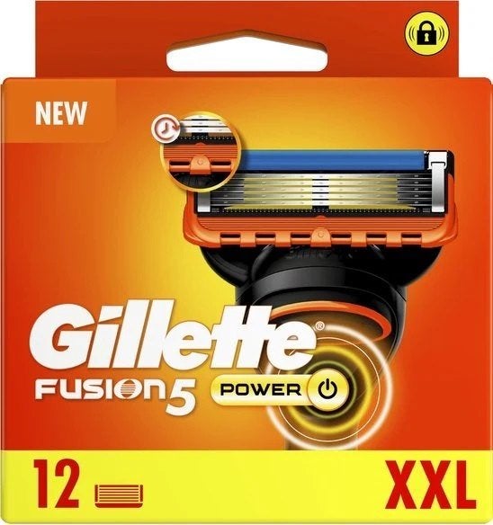 Gillette Fusion5 Power - 12 Scheermesjes, Ophalen of Verzenden, Nieuw, Gehele gezicht