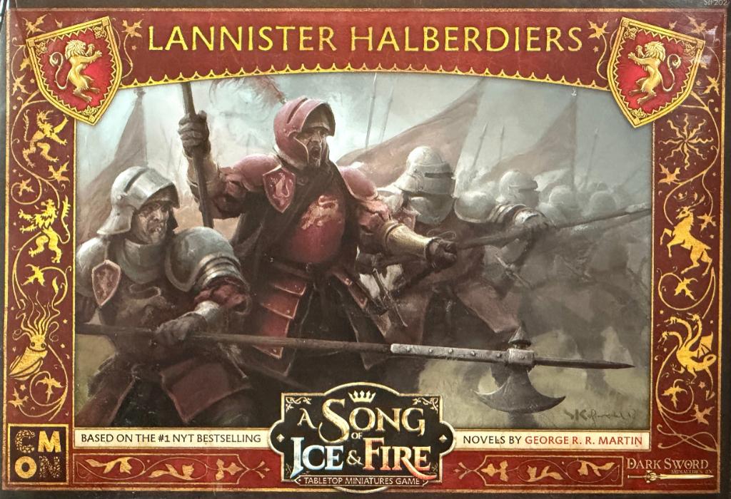 A Song of Ice and Fire Miniatures Game Lannister Halberdiers, ., Overige soorten, Ophalen of Verzenden, Zo goed als nieuw