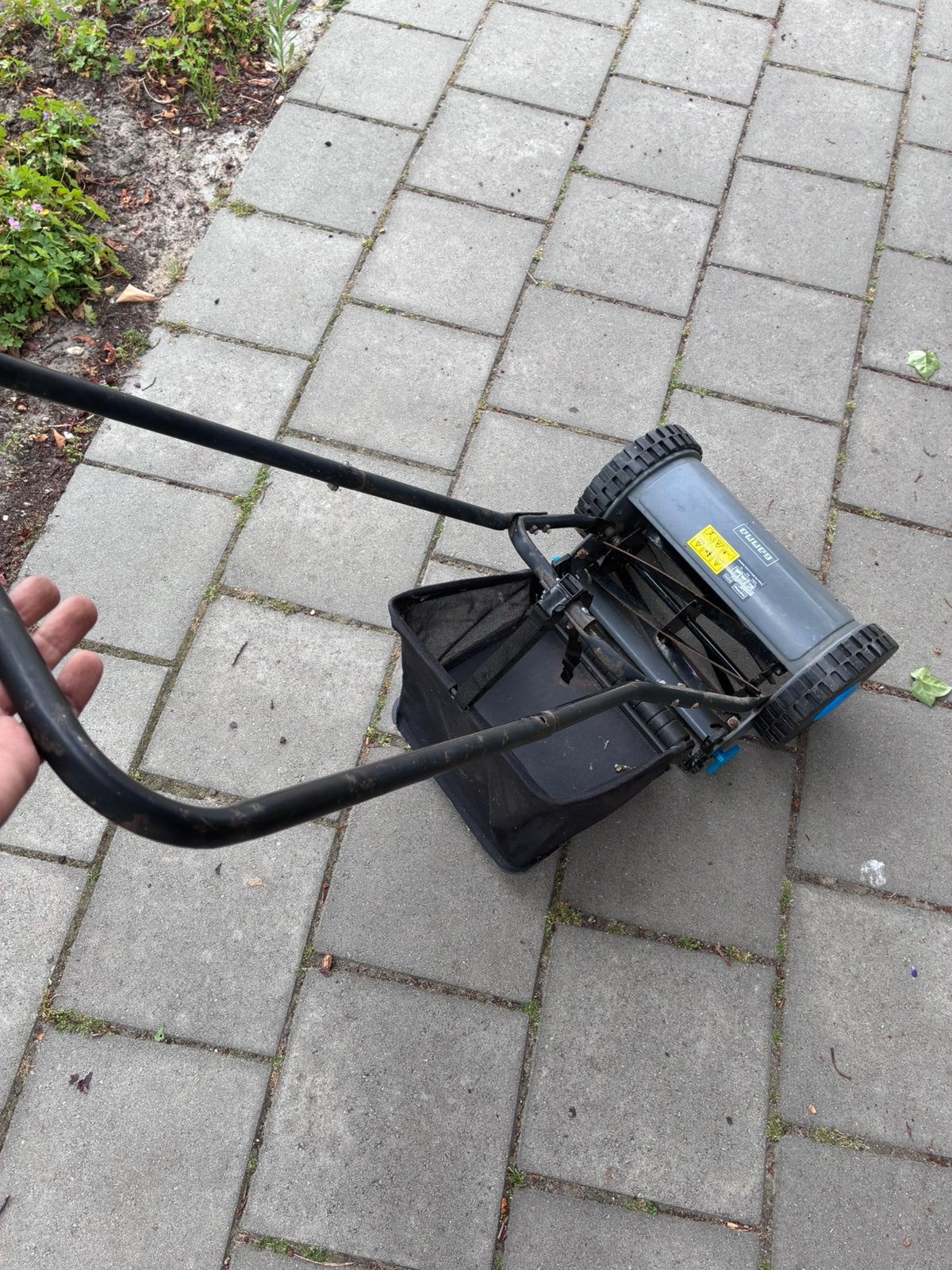 Gamma hand grasmaaier, Tuin en Terras, Ophalen, Gebruikt, Handgrasmaaier, Opvangbak