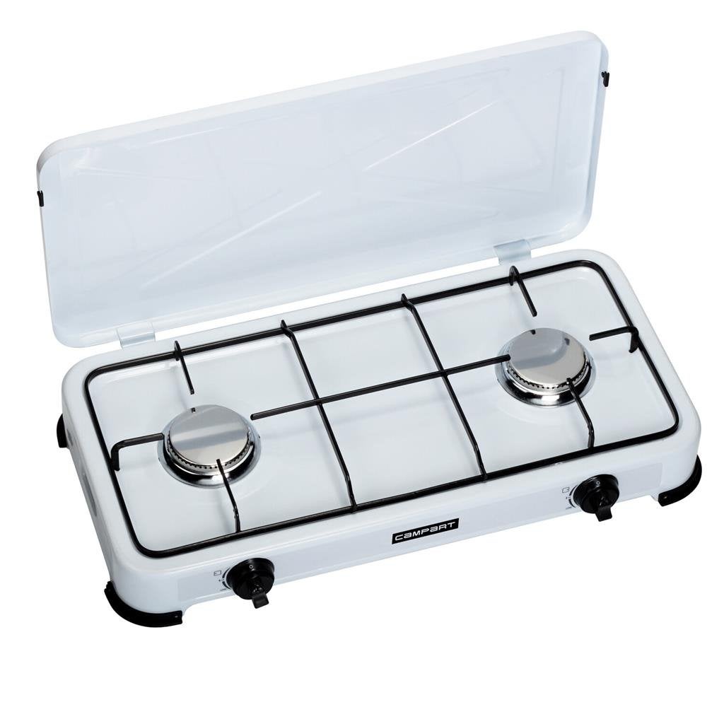 Nieuw Campart KI-0802 2-pits gasfornuis - Ideaal voor campin, Ophalen of Verzenden, Nieuw