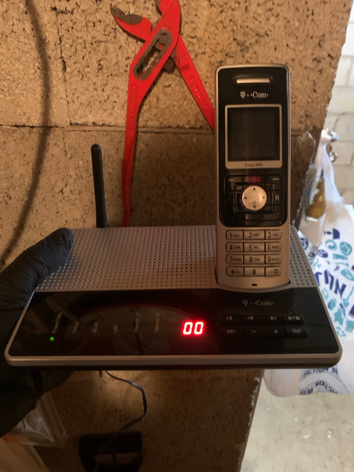 T-Com Sinus W 500V ea DECT telefoon met basisstation, Ophalen of Verzenden, Gebruikt, 1 handset