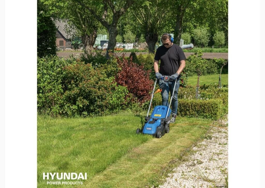 Hyundai Elektrische Grasmaaier  1600W  38cm - 57050 nieuw, Ophalen of Verzenden, Nieuw