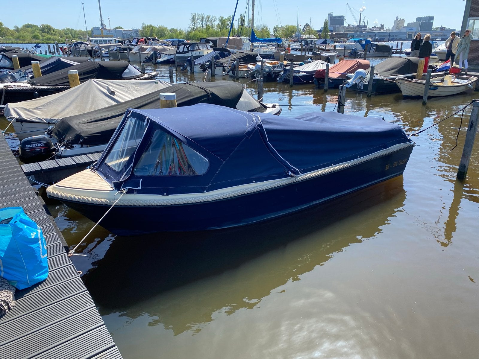 Snelvarende sloep met 40pk Mercury en trailer, Watersport en Boten, Speedboten, Ophalen, Gebruikt, Minder dan 70 pk, Buitenboordmotor