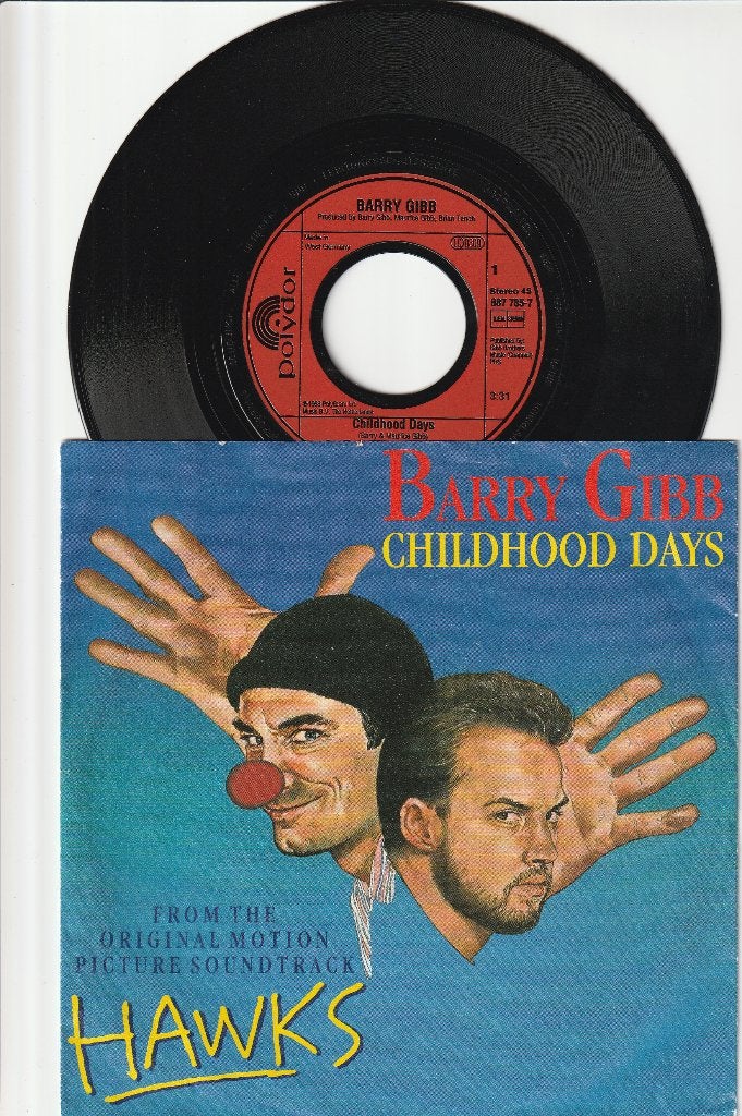 BARRY GIBB [BEE GEES]  -  CHILDHOOD DAYS [VAN DE FILM HAWKS], Filmmuziek en Soundtracks, 7 inch, Zo goed als nieuw, Overige typen