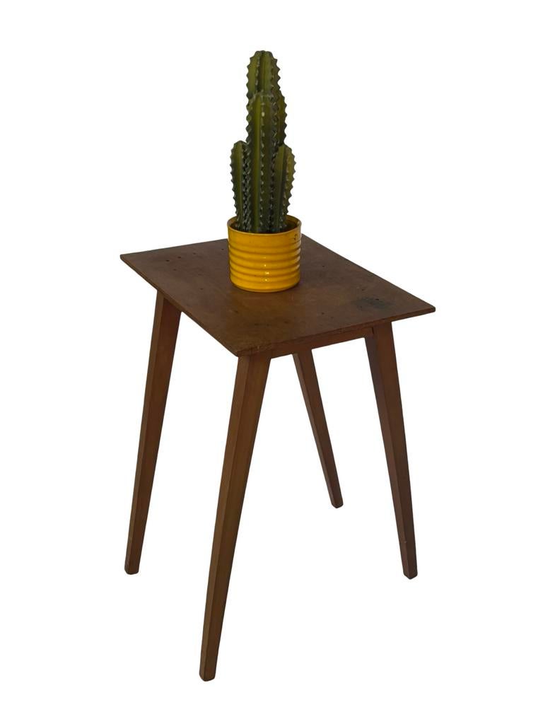 Vintage Plantentafel In Eiken Bijzettafel groot model