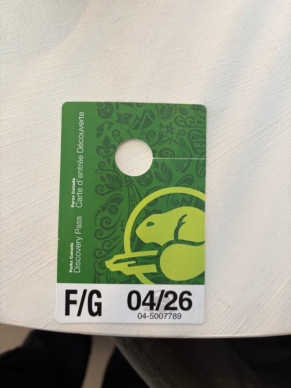 Annual parks Canada discovery pass, Tickets en Kaartjes
