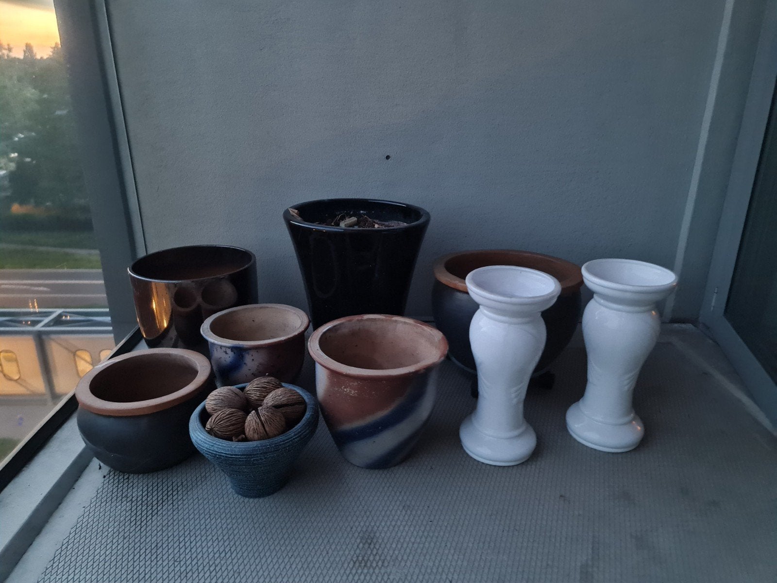 Diverse tuinpotten en plantenbakken, Tuin en Terras, Ophalen, Gebruikt, Rond, Minder dan 40 cm