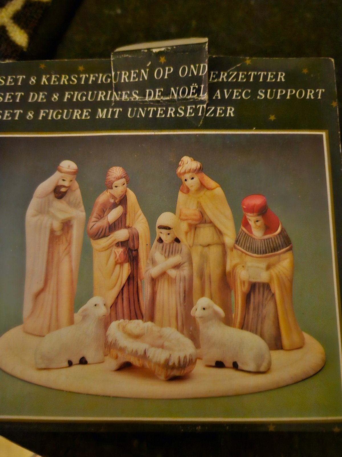 Kerstgroep op onderzetter, Diversen, Kerst, Ophalen of Verzenden