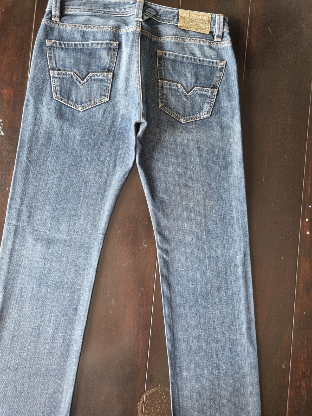 CLASSIC VINTAGE DIESEL LARKEE REGULAR STRAIGHT JEANS 33/34!!, Diesel, Blauw, Ophalen of Verzenden, Zo goed als nieuw
