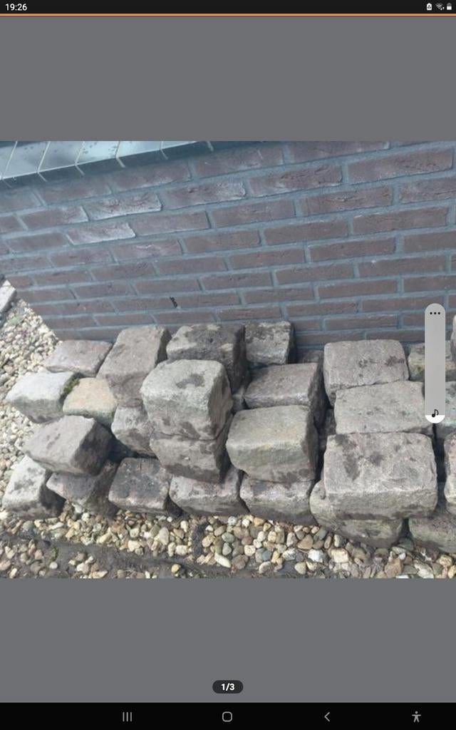 Gezocht kasseinen, Tuin en Terras, Grind, Keien en Split, Ophalen of Verzenden