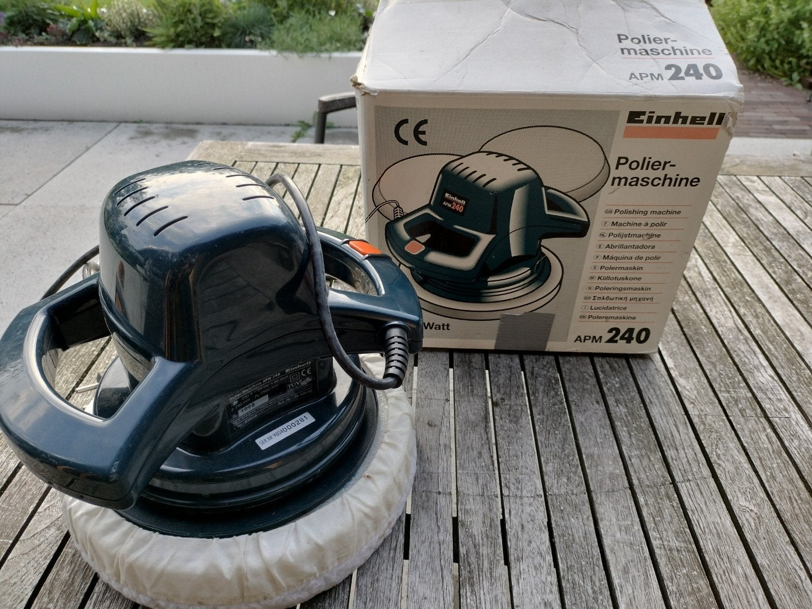 Poetsmachine met schapenvacht APM 240 - Zo goed als nieuw, Ophalen, Zo goed als nieuw, Minder dan 600 watt