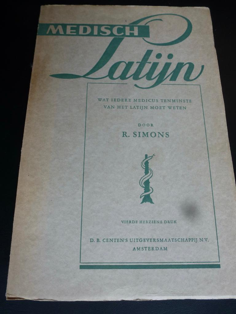 Medisch Latijn, 1956, Ophalen of Verzenden, Zo goed als nieuw, R.Simons, Beta