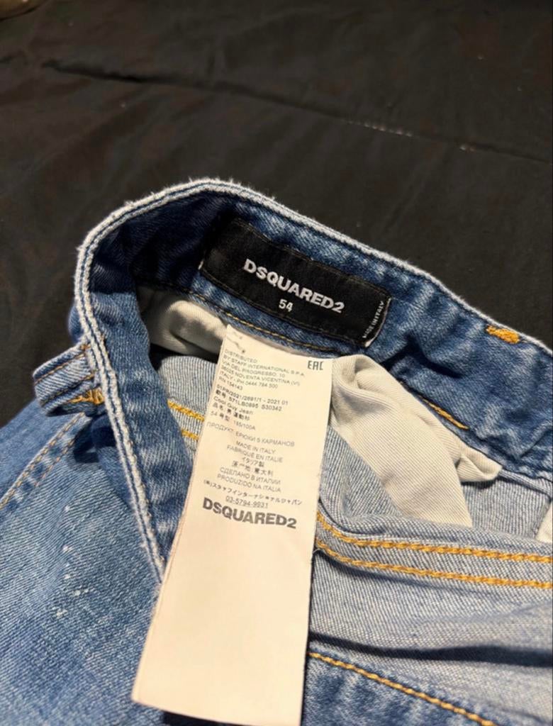 Dsquared2 Jeans - Maat 54, Ophalen of Verzenden, Gedragen, Blauw, W40 - W42 (confectie 56/58)