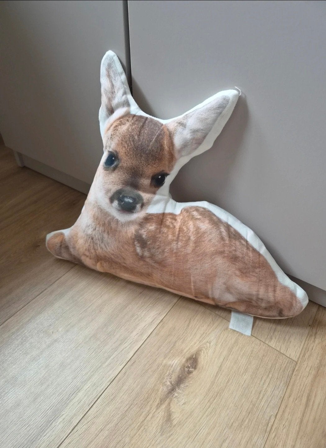 Schattig hert kussen - perfect voor de kinderkamer!, Overige merken, Meerkleurig, Met print, Ophalen of Verzenden