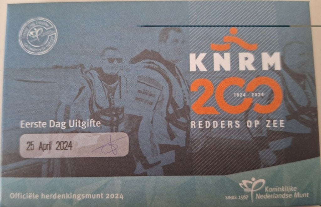 Coincard 2024 - KNRM 200 jaar Vijfje - EDU, Verzenden, Overige landen, 5 euro, Setje
