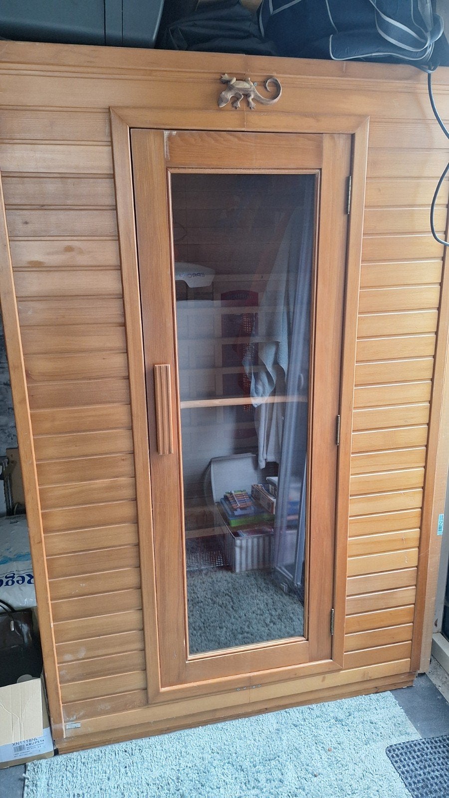 2 persoons infraroodsauna, Ophalen, Zo goed als nieuw, Infrarood, Complete sauna