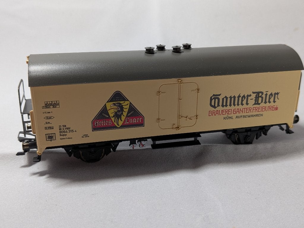 Märklin wagon "Ganter Bräu" met nummer 45026, Wisselstroom, Ophalen of Verzenden, Märklin, Nieuw