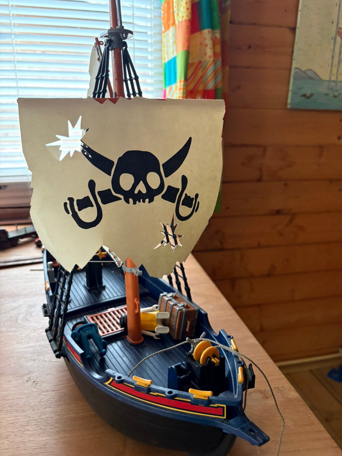Piratenschip van playmobil, Ophalen, Zo goed als nieuw, Boot/Schip