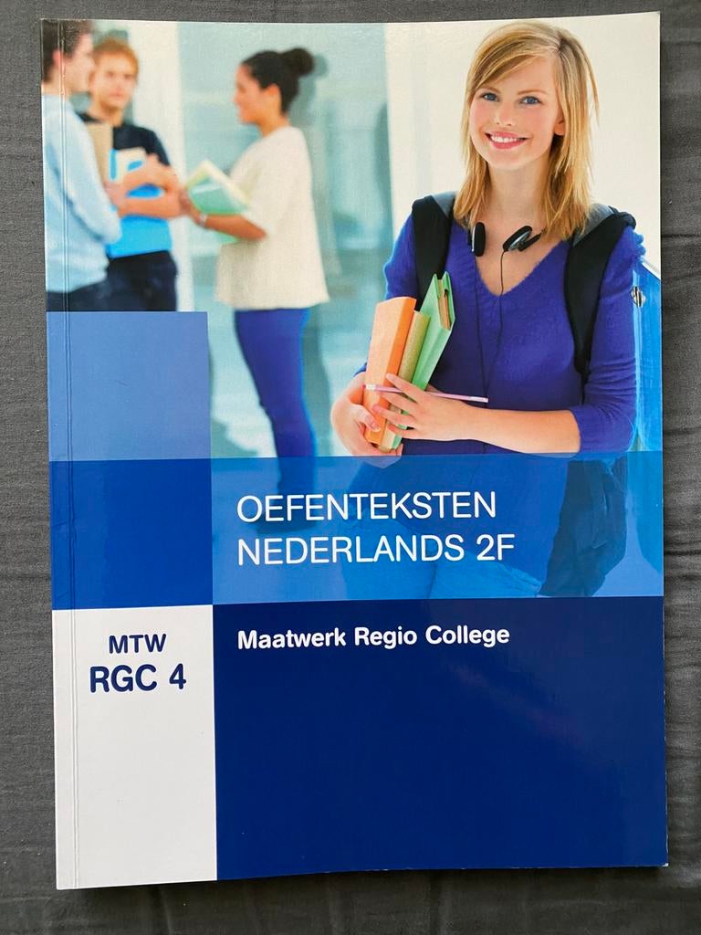 Z.G.A.N. Studieboek Schoolboek OEFENTEKSTEN NEDERLANDS 2F, Boeken, Ophalen of Verzenden, Zo goed als nieuw, Overige niveaus, Nederlands
