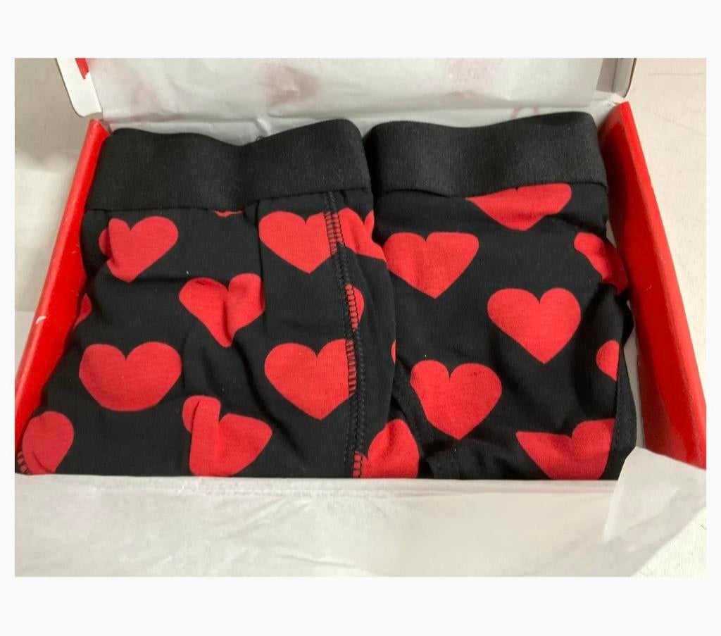 Partij +100  Hartjes Ondergoed Cadeauset - S ,M,XL, Kleding | Dames, Ondergoed en Lingerie, Slip, Zwart, Ophalen of Verzenden