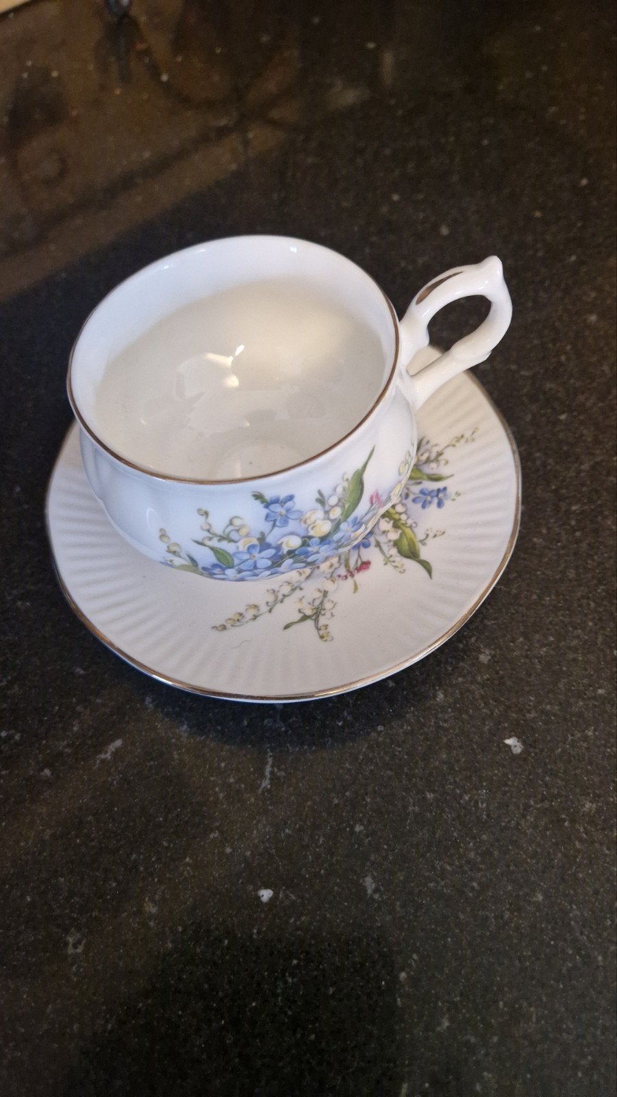Springfield kopp en schotel chine bone made in England, Ophalen of Verzenden